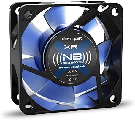 Noiseblocker NB-BlackSilentFan XR-2 60mm Silent Fan, 2200RPM, 14.7dBA, 5.5" x 2.36" x 0.98"...