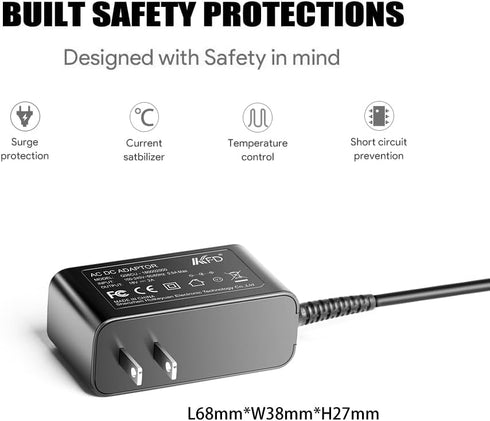 KFD 18V AC Adapter for Sharper Image ITM./Art. 2437599 1011666 1013002 1012667 1013983 1013985 Powerboost Deep Tissue Cordless Massager Percussion...