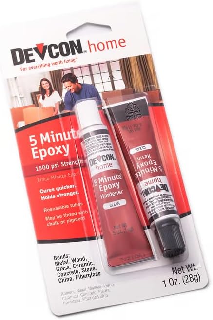 Devcon S205 5-Minute Epoxy Glue, 1 oz....