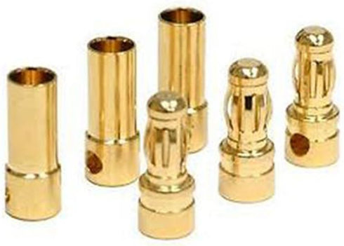20 Pairs 3.5mm Male & Female Gold Banana Plug Bullet Connector Plug for RC Battery ESC Motor +1 Lipo Battery Strap...