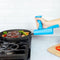 Pan Buddy™- Vertical Attachment for Pan Handle- Adds Leverage and Support- Makes Lifting Heavy Cookware Easier! (Blue)...