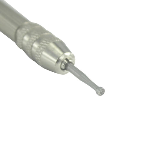Luo ke 4 Pcs Round Cup Burr, 3/32'' Shank Wire Rounder Bits with Hand Drill Wire Twisting Tools(Burr Size: 1mm/1.4mm/1.8mm/2.3mm)...