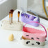 3 in 1 Silicone Makeup Brush Cleaner Bowl with Brush Drying Holder (Simple White)...