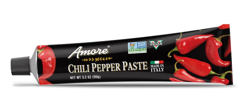 Amore Vegan Chili Pepper Paste In A Tube - Non GMO Certified and Made In Italy (Pack of 1)...
