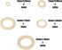 100 PCS Unfinished Natural Wooden Rings for Crafts, Wood Rings for DIY, Pendant Connectors, Jewelry Making, Macrame Supplies...