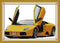 14 CT Cross Stitch Kits for Beginners Sports Car Printed Stamped Cross-Stitch Supplies Needlework Printed Embroidery Kits DIY Kits Needlepoint Sta...