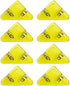 Triangle Paper Clip, Document Clip, Bookmarks, Office Paper Clamps, Binder, Reading, Snack, Set of 8 Clips (Transparent Yellow)...