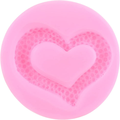 Heart Shaped Fondant Molds Heart Chocolate Silicone Molds For Wedding Cake Decorating Cupcake Topper Candy Polymer Clay Gum Paste Set Of 4...