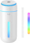 Small Humidifiers for Bedroom Nightstand Room 400ML USB Humidifer Plant Cool Mist Humidifier Easy Clean Travel Mini Portable Personal Desk Car Qui...