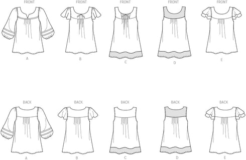 Simplicity U06871A New Look Easy to Sew Misses' Pullover Tunic and Top Sewing Pattern Kit, Code 6871, Sizes 10-22...