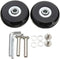 Set of 2pcs 54mm Mute Wear-Resistant Luggage Suitcase Double Type Replacement Wheels Kit Inline Outdoor Skate, Rubber Swivel Caster Wheels 6x50mm ...