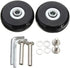 Set of 2pcs 54mm Mute Wear-Resistant Luggage Suitcase Double Type Replacement Wheels Kit Inline Outdoor Skate, Rubber Swivel Caster Wheels 6x50mm ...