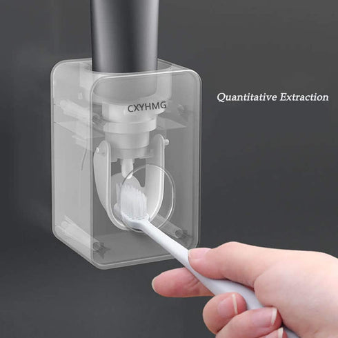 Toothpaste Dispenser, 2 PCS Automatic Toothpaste Squeezer Dispenser for Kids & Family Shower, is Wall Mount Bathroom Accessories with Super Sticky...