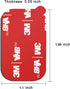 15 Pack Very High Bond Rectangle 3M Sticky Adhesive Replacement Kit, for Magnetic Car Dashboard Phone Mount Base Sticker Parts Double Side 3M VHB ...