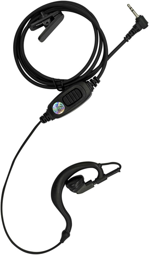 G Shape Ear Piece Ptt Mic Earpiece Two Way Radio Headset for Motorola Talkabout Walkie Talkie T260tp(Black,Wired)...