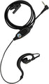 G Shape Ear Piece Ptt Mic Earpiece Two Way Radio Headset for Motorola Talkabout Walkie Talkie T260tp(Black,Wired)...