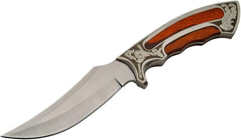 SZCO Supplies 10" Silver Gentleman Hunting Knife Stainless Steel Skinning Knife...