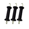 3 Pcs Plastic Electric Fence Gate Handle Insulators, Gate Handle with Spring (Black)...