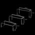 Acrylic Display Stand Riser Clear Small Acrylic Decorator Stand Shelf for Figures Pops, Jewelry, Cupcake, Dessert - 2 Sets...
