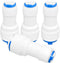 4 pack 1/4inch to 3/8inch OD Quick Straight Push Connector,1/4 quick connect fittings for RO Water Systems Purifiers Filters...