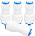 4 pack 1/4inch to 3/8inch OD Quick Straight Push Connector,1/4 quick connect fittings for RO Water Systems Purifiers Filters...