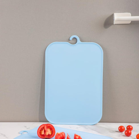 TPU Cutting Board Dishwasher Safe,BPA Free,Reversible Kitchen Blue Cutting Board,Scratch Resistant Flexible Cutting Boards for Kitchen, Easy-Grip ...