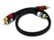 Monoprice 1.5ft Premium 2 RCA Plug/2 RCA Plug M/M 22AWG Cable - Black - (105346)...