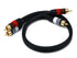 Monoprice 1.5ft Premium 2 RCA Plug/2 RCA Plug M/M 22AWG Cable - Black - (105346)...