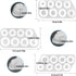 3Pcs Different Shapes Silicone Resin Ring Mold, SENHAI 8 Sizes Ring Jewelry Resin Casting Mold, for DIY Rings, Earrings, Necklace Pendants, Keyrin...