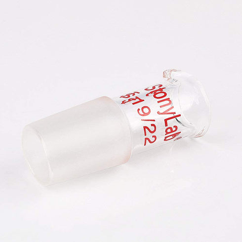 stonylab Glass Pour Out Adapter, Borosilicate Glass Liquid Pouring Adapter with 19/22 Ground Inner Joint for Laboratory Lab Supply...