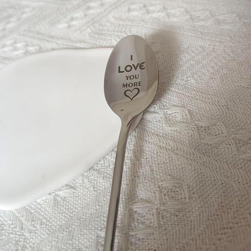 I Love You More Spoon Gifts for Him Her Anniversary Christmas Gift for Boyfriend Girlfriend Romantic Valentine's Day Gifts for Wife Husband Couple...