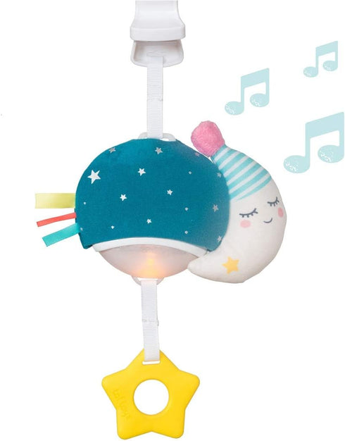 Taf Toys Musical Mini Moon, On-The-Go Pull Down Hanging Music and Lights Infant Toy | Parent and Baby’s Travel Companion, Soothe Baby, Keeps Baby ...