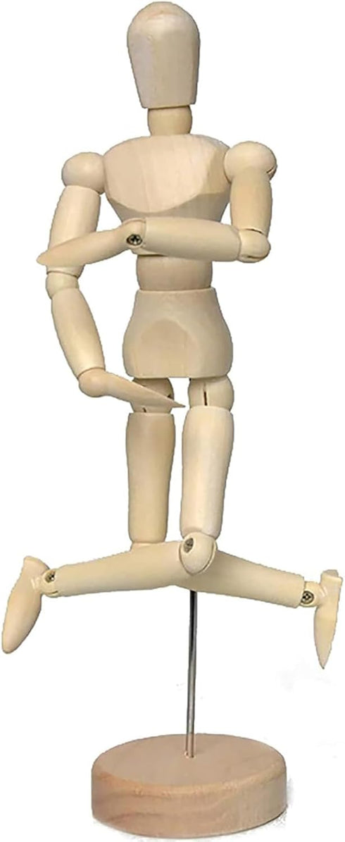 Artist Wooden Manikin Mannequin Sketching Lay Figure Drawing Model Aid Human Figure Artist Draw Painting Model Mannequin Jointed Doll for Art Draw...