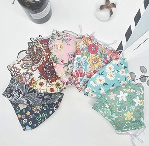 50pcs 8 x 8 inches Cotton Fabric Bundle Squares for Quilting Sewing, Precut Fabric Squares for Craft Patchwork...