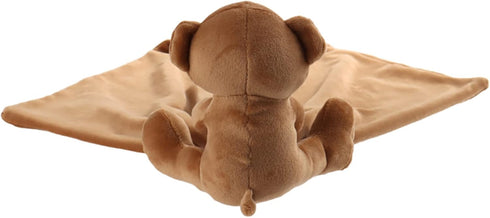 Apricot Lamb Stuffed Animals Security Blanket Brown Teddy Bear Infant Nursery Character Blanket Luxury Snuggler Plush(Brown Bear, 13 Inches)...