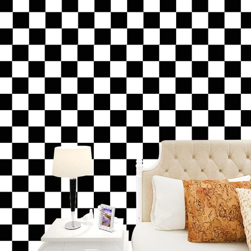 6pcs Reusable Check Painting Stencils, Small Square Plaid Stencils,Plastic Art Craft Checkerboard Templates,DIY Home Décor Card on Wood Wall Fabri...
