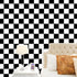 6pcs Reusable Check Painting Stencils, Small Square Plaid Stencils,Plastic Art Craft Checkerboard Templates,DIY Home Décor Card on Wood Wall Fabri...