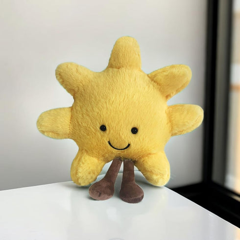 New Moon Sunshine Plush Toy Cute Smile Fun Filled Animal Pillow Soft Plush Toy for Children's Birthday Gift...