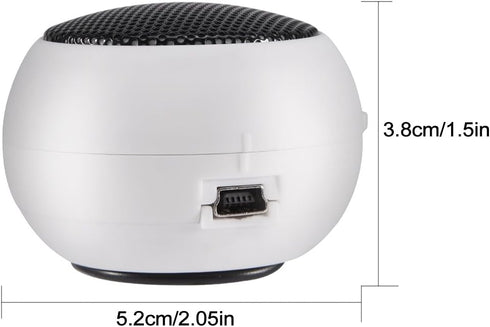 Mini Speaker, Portable, Telescopic Design, for Computer Smartphone MP3 Tablet, Lightweight, Easy to Carry, USB Powered, High Intelligibility Sound...