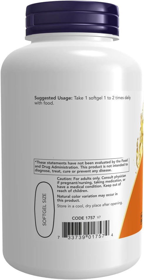 NOW Supplements, Super Primrose 1300 mg with Naturally Occurring GLA (Gamma-Linolenic Acid), 120 Softgels...