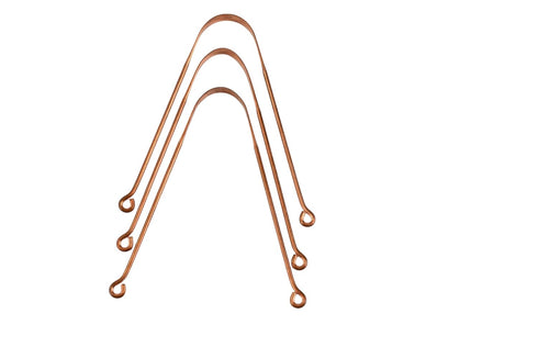 TONGUE CLEANER PACK OF 3 COPPER TONGUE SCRAPER STOP BAD BREATHE,LIMPIADOR DE LENGUAY ORAL CARE…FOR ADULT, METALLIC...