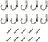 10 Pieces Zinc Alloy Antique Wall Mounted Delicate Small Hooks with Screws for Home Hanging Keys Hanging Towel Hanging Hat Coat Kitchen Supplies e...