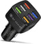 Car Charger Adapter,6 Ports USB QC3.0 Fast Car Charger QC3.0/3.1A,32V Upgraded Smart Shunt Car Phone Charger Compatible iPhone 14 13 12 Pro Max/Al...