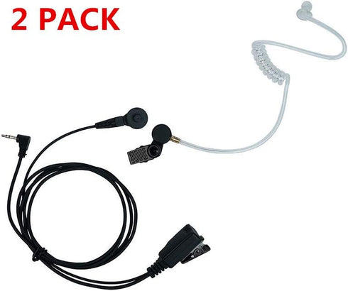 1 Pin 2.5MM Nipple Covert Acoustic Tube Earpiece Headset with MIC PTT for Motorola Talkabout Walkie Talkie 2 Way Radio MH230R T200 T260 T460 T600 ...