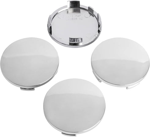 KitsPro 2.4Inch 60MM Wheel Center Caps, Pack of 4 (Chrome, Outer 60MM, Inner 56MM)...