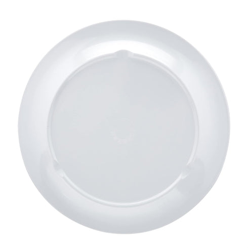 Amazon Basics Melamine (Plastic) Plate, 6 Piece Set, 10.5 in, White (Previously AmazonCommercial brand)...