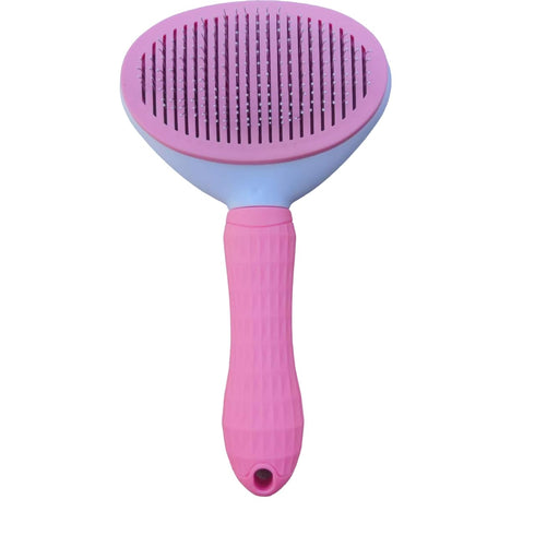 Pet Hair Grooming Brush | Pet Grooming Comb (Pink)...