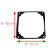 2pcs 120mm Black Antivibration Rubber Fan Gasket 120 x 120 mm 12cm Shock Absorption Pad for Computer PC Case, Black...