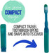 Dental Travel Kit with Travel Toothbrush, Travel Sized Toothpaste, Mouthwash and Floss in a Reusable Zipper Pouch, Ideal for Traveling (TSA Approv...