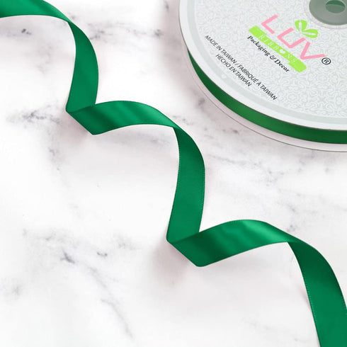 Creative Ideas Solid Satin Ribbon, 5/8-Inch by 100 Yard, Emerald Green, Solid...